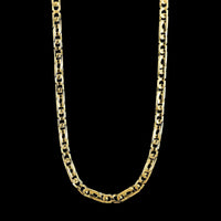 18K Yellow Gold Estate Fancy Link Chain