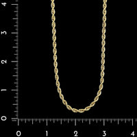 14K Yellow Gold Estate Rope Chain