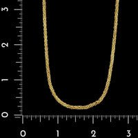 18K Yellow Gold Estate Woven Box Chain
