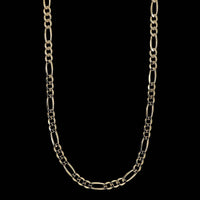 14K Yellow Gold Estate Figaro Link Chain