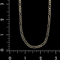 14K Yellow Gold Estate Figaro Link Chain
