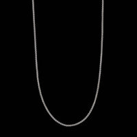 14K White Gold Estate Wheat Chain