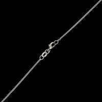 14K White Gold Estate Wheat Chain