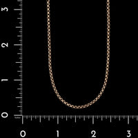 14K Yellow Gold Estate Hollow Box Chain