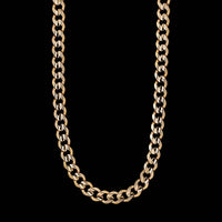14K Yellow Gold Estate Flat Curblink Chain
