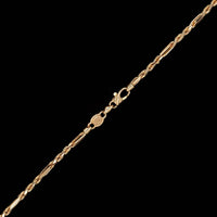 14K Yellow Gold Estate Figarope Chain
