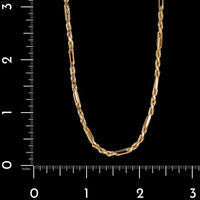 14K Yellow Gold Estate Figarope Chain