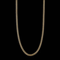 14K Yellow Gold Curb Link Chain