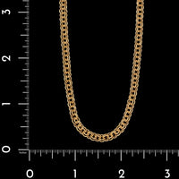 18K Yellow Gold Estate Double Link Chain
