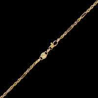 14K Yellow Gold Estate Figarope Chain