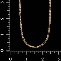 14K Yellow Gold Estate Figarope Chain