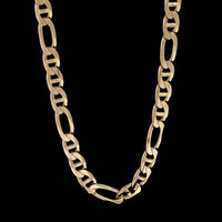 14K Yellow Gold Estate Figaro Mariner Link Chain
