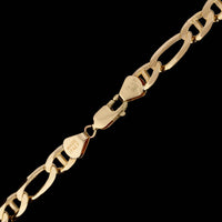 14K Yellow Gold Estate Figaro Mariner Link Chain