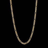 14K Yellow Gold Estate Figaro Chain