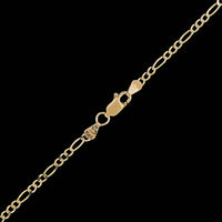 14K Yellow Gold Estate Figaro Chain