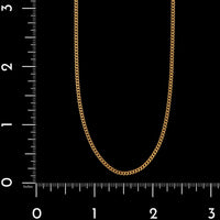 18K Yellow Gold Estate Curb Link Chain