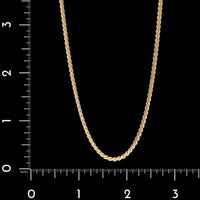18K Yellow Gold Estate Serpentine Link Chain