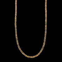 14K Yellow Gold Estate Byzantine Link Chain