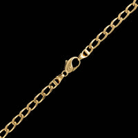 18K Yellow Gold Estate Oval Curb Link Chain