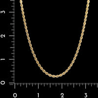 14K Yellow Gold Estate Rope Chain
