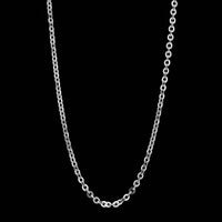 18K White Gold Estate Oval Link Chain