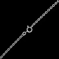18K White Gold Estate Oval Link Chain