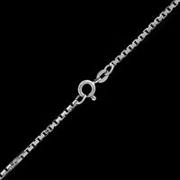 18K White Gold Estate Box Chain