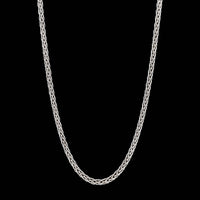14K White Gold Estate Wheat Chain