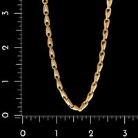 14K Yellow Gold Estate Fancy Link Chain