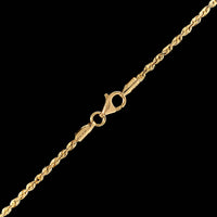 14K Yellow Gold Estate Rope Chain