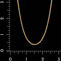 14K Yellow Gold Estate Rope Chain