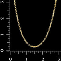 14K Yellow Gold Estate Box Chain