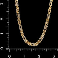 14K Two-tone Gold Estate Byzantine Chain