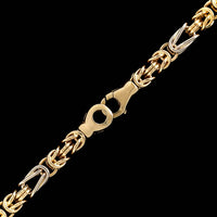 14K Two-tone Gold Estate Byzantine Chain