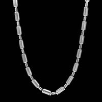 18K White Gold Fancy Link Chain