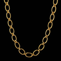18K Yellow Gold Estate Oval Link Chain