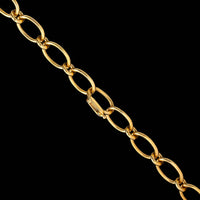 18K Yellow Gold Estate Oval Link Chain