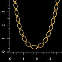 18K Yellow Gold Estate Oval Link Chain