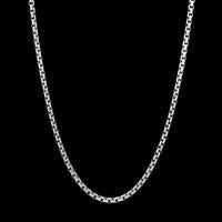 14K White Gold Estate Box Chain