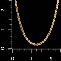 14K Yellow Gold Estate Rope Chain