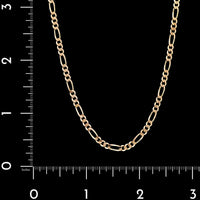 14K Yellow Gold Estate Figaro Chain