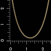 18K Yellow Gold Estate Rolo Link Chain