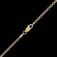 18K Yellow Gold Estate Rolo Link Chain
