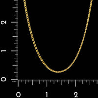 24K Yellow Gold Estate Curb Link Chain