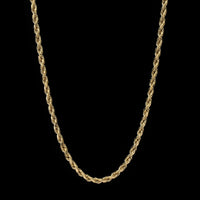 14K Yellow Gold Estate Rope Chain