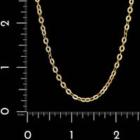 18K Yellow Gold Estate Oval Link Chain