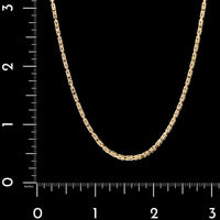 14K Yellow Gold Estate Byzantine Link Chain