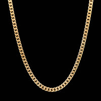 14K Yellow Gold Curb Link Chain