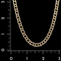 14K Yellow Gold Estate Double Curb Link Chain