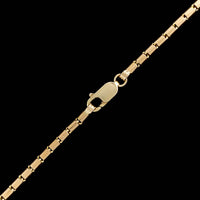14K Yellow Gold Estate Barrel Link Chain
